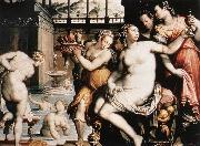 ZUCCHI  Jacopo The Toilet of Bathsheba after 1573 oil painting reproduction
